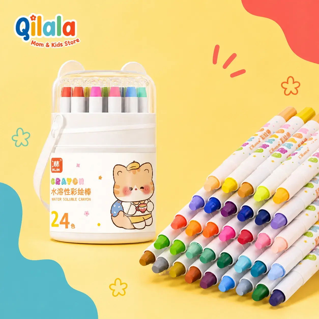 Crayon Putar Washable Silky Import China
