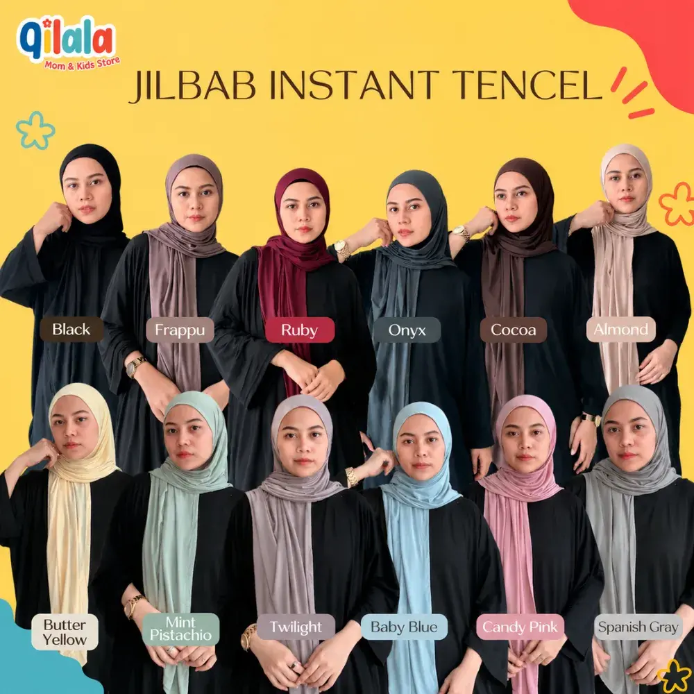 PO Jilbab Instant Tencel Large Size