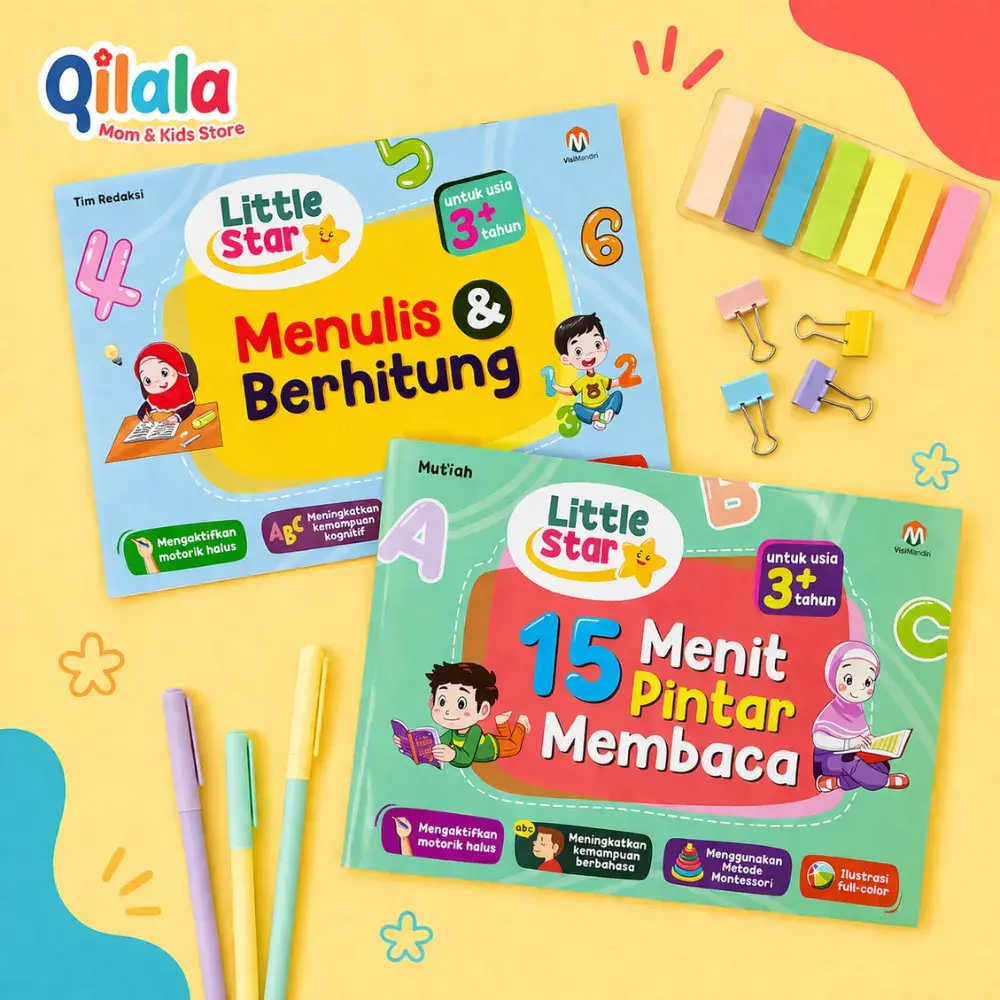 Rekomendasi Buku Belajar Membaca untuk Anak - Little Star 15 Menit Pintar Membaca
