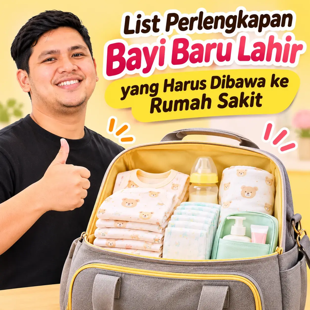 List Perlengkapan Bayi Baru Lahir Yang Harus Dibawa Ke Rumah Sakit