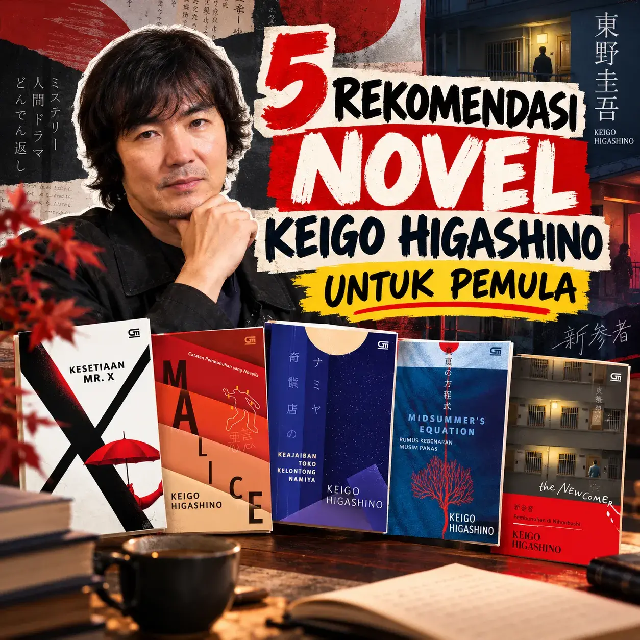 Rekomedasi Novel Penulis Keigo Higashino